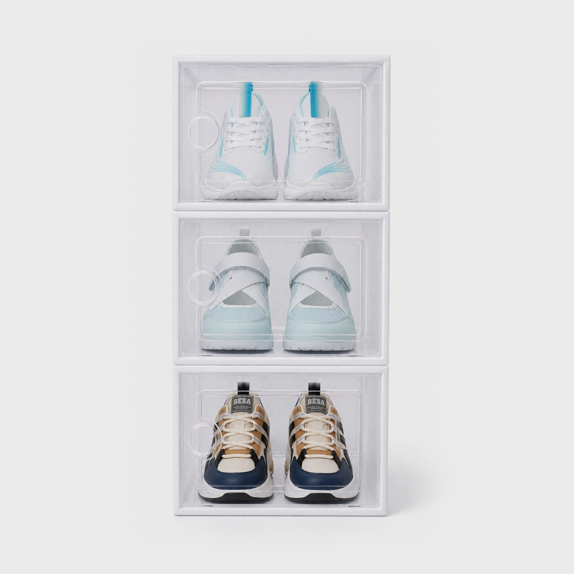 SoleGuard Stackable Clear Sneaker Storage Box